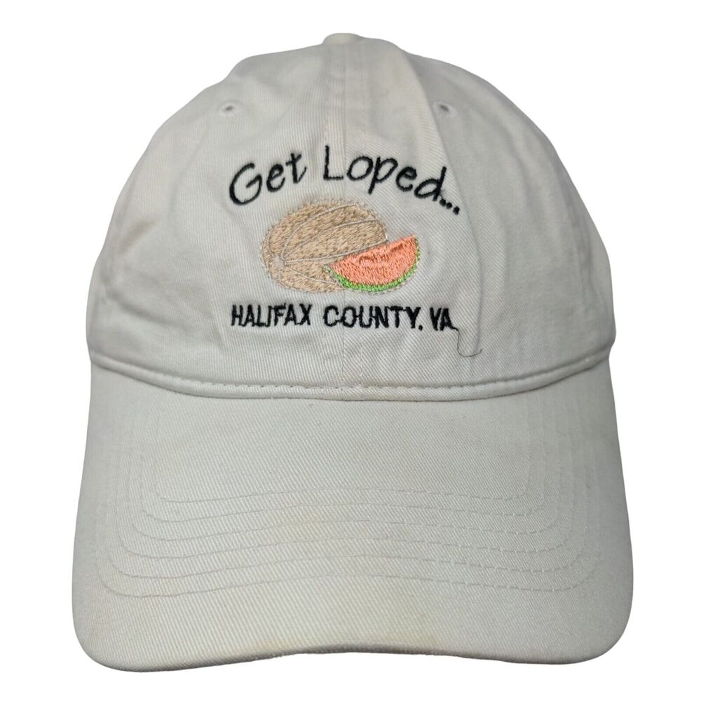 Get Loped Halifax County VA Strapback Hat Tan OS Embroidered Pacific Headwear